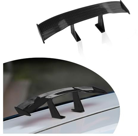 Auto Mini Spoiler,Coole Auto Deko Mini Heckspoiler für das Heck,Universeller 17cm Heckspoiler,Carbonfaser Auto Tuning Auto Zubehör Geeignet für die Meisten Autos
