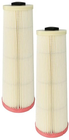 vhbw 2x Staubsaugerfilter Ersatz für Dustcontrol 42027 für Staubsauger | HEPA-Filter Orange Weiß