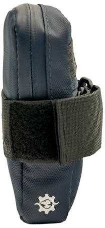 Lumiere & Co. Ultra Small Bike Saddle Bag – 0.2L | 5 x 3 x 1 | Very Minimalist Design, Secure Hook & Loop Strap | (Blue, Small)