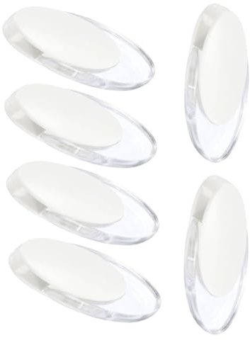 QLEUIFT 6 pcs Ricambio per Tende a Rullo Pesi per le Tende Ciondoli in Corda Persiane Manici Tende Peso Catena per Tende a Rullo Cieca Stringa Pendenti per Verticali Ciechi Tende, bianco e trasparente