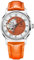 TAYSHILEY Pagani Design Herrenuhr römische Ziffern Zifferblatt Edelstahl Uhr 100 Meter Wasserdicht Welf-Aufzug Uhr NH39 Sport Saphirglas Lederband Luxus Herrenuhr, Orange, Klassisch