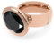 Qudo Ring TIVOLA rosegold big Farbe jet (schwarz) (58 (19))