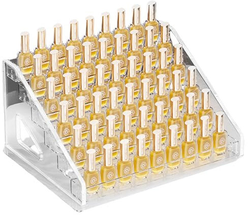 BAIFULAI Nagellack Aufbewahrung,6-Tier Sonnenbrille Acryl Display, Klar Nagellackhalter, ätherische Öle Halter Nagellack Aufbewahrungsbox, für Parfüm Lipstick Ätherische Öle Aufbewahrung Display