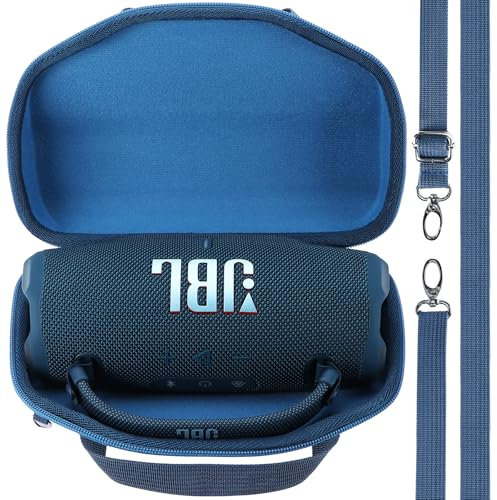 Lebakort Hart Schutz Hülle Etui Tasche für JBL Charge 6 Tragbarer Lautsprecher (Blue)