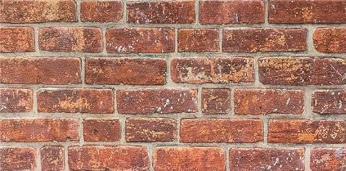 ISODECO Wandverkleidung Steinoptik 3D Wandpaneele Backstein Dunkelroter Klinker - EPS Styropor Verblender RP07