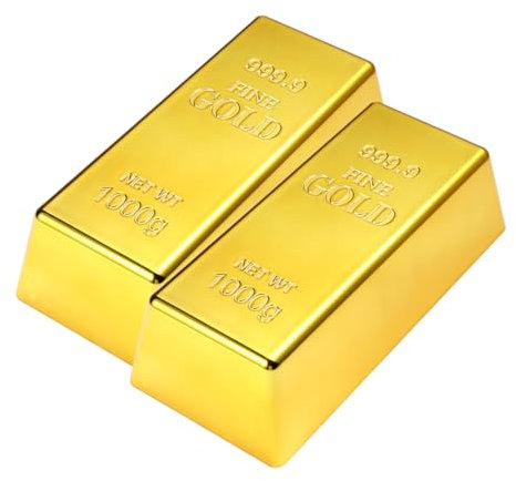 IMIKEYA 2Stücke Dekorative Türstopper Aus Goldenem Ziegelstein Künstliche Türkeile Für Wohnzimmer Schlafzimmer Stilvolle Heimdekoration