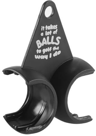 Namvo Funny Golf Ball Holder Tee Holder for Men Golf Lovers Golfer Bag Belt Black ABS​
