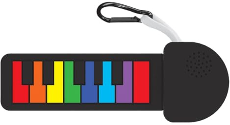 Fangxuee Playable Micro Rainbow Piano Mini Size Color Piano Pad Tiny Silicone Electronic Keyboard