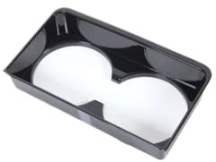 Car Interior For Land For Rover For Range For For VELAR For Evoque 2024 2025 ABS Car Front Drain Cup Holder Decorative Cover Trim Parts Interior Trim Accessory(Black)