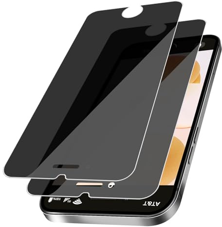 VideoSecu 2 Stück für Panzerglas für iPhone 6/6s/7/8/SE 2020 Schutzfolie, 9H Härte HD Klar Privatsphäre Schutzglas, Anti-Spy, Blasenfrei, Ölfeste & Kratzfeste, Anti-Fingerabdruck Displayschutz
