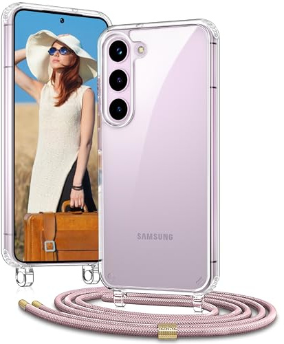Vaykwo Handykette für Samsung Galaxy S26 5G Hülle mit Band, Roségold