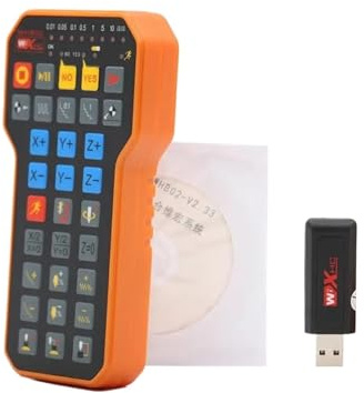 CNC 3-Achsen NC Studio Controller USB-Funkhandrad, kompatibel mit WHB02 Weihong Remote MPG Handrad for Fräs- und Graviermaschinen