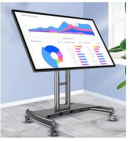 Portable TV Stand Table TV Stand Base for 32 - 70 TV Adjustable Heights Swivel 90° Tabletop Pedestal TV Bracket Mount Holds 45kg TV Table Stand