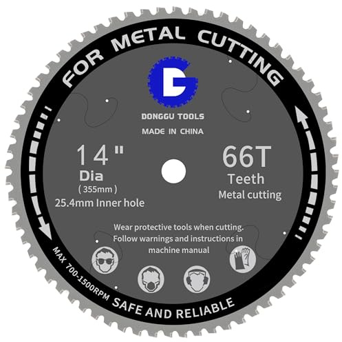 355mm Metal Circular Saw Blade 66T - Compatible with Evolution