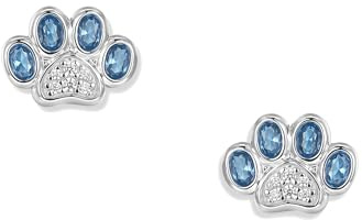 Seinerzeit FLORA & FAUNA Blue Paw Pfoten Ohrringe
