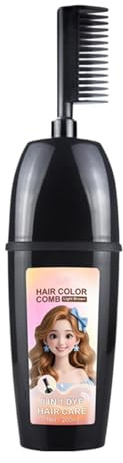Peine Tinte de Pelo para Mujeres - Herramienta con cepillo para cubrir canas | Cepillo para teñir el cabello - Para reuniones sociales, bodas, eventos al aire libre, viajes, hombres y mujeres