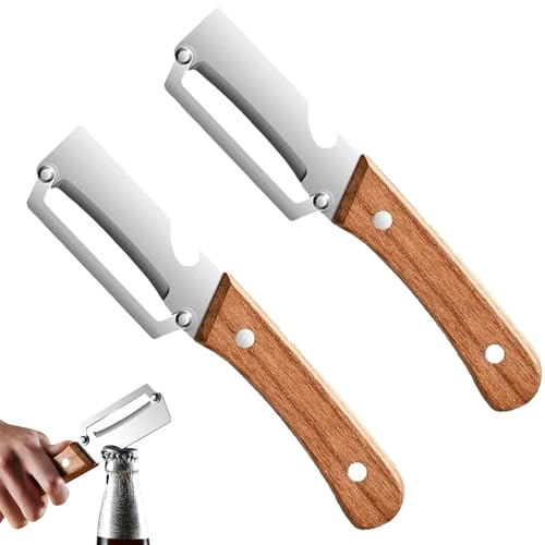 Pelador Multifuncional, Pelador de cocina multifuncional 2 en 1,2 Pelador en Acero Inoxidable, Pepinos Para Verduras, Patatas y Zanahorias（2PCS）