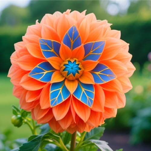 Farbenfrohe Dahlie-Rhizom In GroßPackungen, Selten dahlia, Fachgerecht Gepflanzt, GartenverschöNerung-10 Rhizom-D
