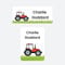 43 x No Iron Stick On Name Labels Waterproof Washable Great for Clothes, School Uniform, Equipment, Shoes and More. School, Nursery, Day Care, Hospital - Range of Designs Available (Tractor)