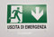 TLDSHOP® CARTELLO SEGNALETICO IN PVC USCITA DI EMERGENZA - FRECCIA VERSO IL BASSO  20X30 (1)