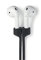 aiino - AirStrap Correa de Silicona para Apple AirPods 1 y 2 | Lazo Antipérdida - Negro