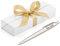 Personalised Engraved Parker Jotter Stainless Steel Ballpoint Pen in a White Presentation Box with Black Ink - Personalised Gifts for Christmas - Enter Your Custom Engraving