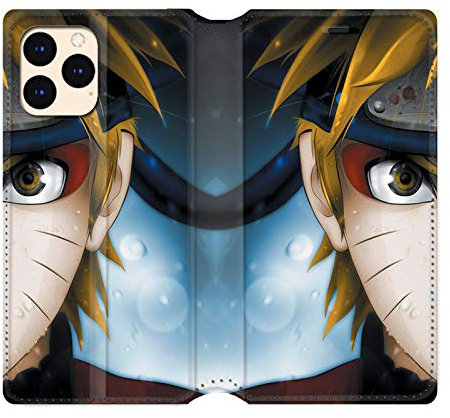Cokitec Leather Wallet Case for iPhone 12 Mini Manga Naruto White