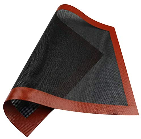 Bticx Alfombrilla de silicona microperforada para hornear galletas, fácil de hacer, antideslizante, para horno y microondas, para macarrones, pizza, panecillos