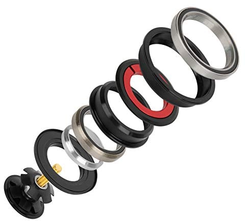 Archuu Bicycle Bearing Headset, Heavy Duty Headset Top Bearings Threadless Stem Tapered Sealed Bearing Nuts for Mountain MTB Bike Road Bicycle