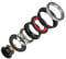Archuu Bicycle Bearing Headset, Heavy Duty Headset Top Bearings Threadless Stem Tapered Sealed Bearing Nuts for Mountain MTB Bike Road Bicycle