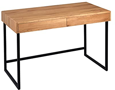 M2 Kollektion Salsa Schreibtisch, Holz, braun, schwarz, 120x75x60 cm