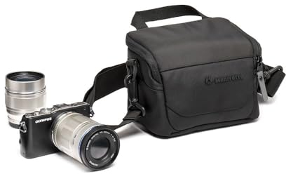 Manfrotto Advanced Shoulder Bag XS III for Reflex and Mirrorless Camera with Lens, Camera Bag, Camera Case with Tripod Mount and Rain Cover