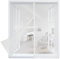 ARCOL Zanzariera Magnetica Finestra 110x150 cm in Fibra di Vetro – Stop Zanzare in 3 Min., Rete Ultra-Fine Anti-Insetti, Chiusura Automatica con Magneti e Pesi, Nastro a Strappo Extra-Largo (Bianco)