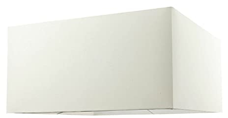 Stoff Lampenschirm groß 60 cm quadratisch eckig in Beige für Pendelleuchte Hängelampe Leuchtenschirm