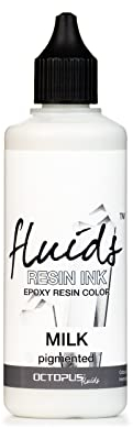 Octopus Fluids 100 ml Resin Ink MILK, Alcohol Ink für Epoxidharz und UV-Resin, weiß