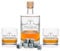 Leonardo gravierte Whiskygläser & Karaffe im Set - Ornament - 2X Whisky Gläser personalisiert mit Name - inkl. 500 ml Dekanter & 8X Kühlsteine - Geschenk für Papa zum Vatertag