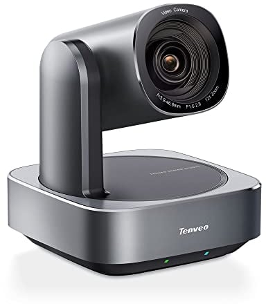 Tenveo 4K PTZ Kamera 12x Optical Zoom HDMI/USB3.0/PoE/ RJ45 Streaming Kamera Weiter Betrachtungswinkel YouTube/OBS Live Streaming and Skype/Zoom