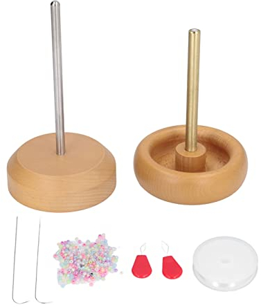Bead Spinner Kit, Bead Spinner Manuelles drehbares schnelles DIY-Perlenherstellungsgerät aus Holz für Schmuckhandwerk