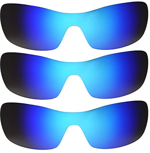IMYTPFT Lot de 3 Verres polarisés Oakleys Antix Blue, Bleu, Taille Unique