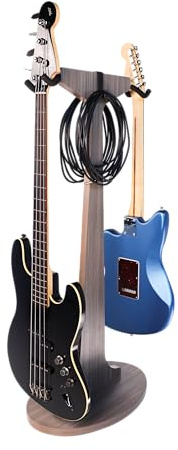 Gator Frameworks Elite Series Doppel-Gitarrenständer, Driftwood Grey (GFW-ELITEGTRHNGSTD-2X-GRY)