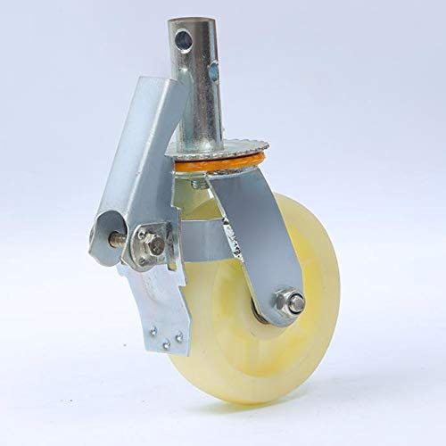 Lenkrollen, 6-Zoll-Gerüst-Lenkrollen, Hochleistungs-Lenkrollen mit Bremse, Gerüst-Nylon-Räder, Vorbau-Lenkrollen für Regale, Werkbank, Wagen