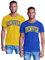 BROOKLYN VERTICAL Herren-Basketball-T-Shirt, kurzärmelig, mit Brustaufdruck, Miami, Denver, Boston, Los Angeles LA, 2er-Pack, Denver, XL