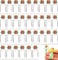 KARBAG 33pcs Mini Glass Bottles with Cork, 5ml Mini Glass Wishing Bottle Small Message Vials Tiny Wishing Jars for Arts & Crafts, Decoration, Party Favors, Wedding Wish