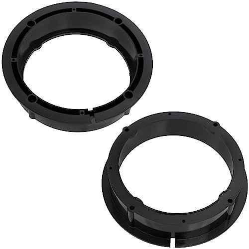 AERZETIX - C11612 - Juego de 2 adaptadores/Soportes para Altavoces de Coche Ø165mm - Lado de Montaje: Puerta Delantera/Trasera - Compatible con Audi A2, Seat Leon, Skoda Fabia, VW Golf IV Passat
