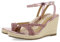 GIOSEPPO Sandalias DE Piel Color Fucsia con Tiras con PEDRERÍA Y CUÑA Alta DE Yute para Mujer MENFI
