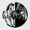 VINY WOODY Wanduhr mit Pferdemotiv, Vinyl