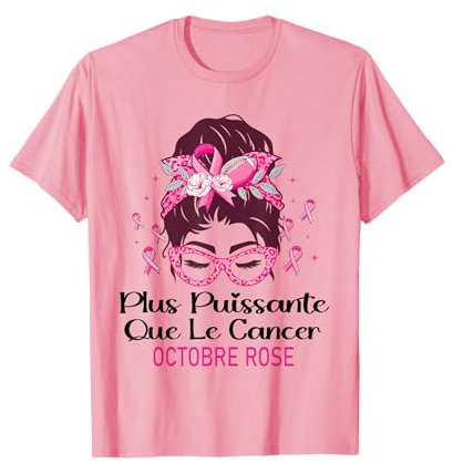 Octobre Rose 2025 Ruban Rose Sensibilisation Cancer du Sein T-Shirt
