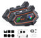 JJXCYH Motorcycle Helmet Speakers, Helmet Bluetooth Intercom Double Noise Cancellation Helmet Headphone Strong Bass/IPX6 Waterproof helmet bluetooth headset Universal Communication Systems 1000mAh