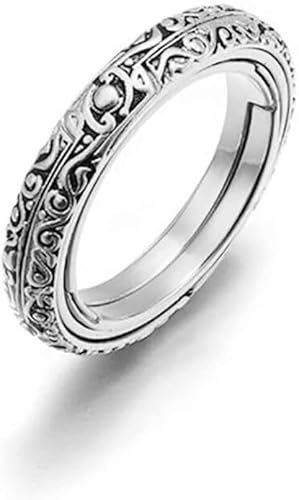 Astronomical Sphere Ball Ring - Novelty Fashion Unisex Silver 3D Ring for Couples and Lovers - Attractive Jewelry Gift