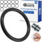 Dichtungsringe Set, 12 Stück, AD Ø 32 mm, ID Ø 28 mm, Dicke 2 mm, in Schwarz, aus Nitril Kautschuk, Gummiringe für Reparatur von Sanitär, Maschinen, Motoren, Dichtungsset Gummi O-Ring, Flachdichtung